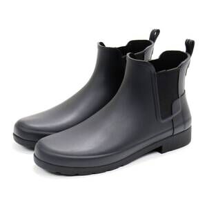 NEW HUNTER women's original refined chelsea rain boots in black